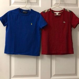 Burberry T-shirt and Polo T-shirt.